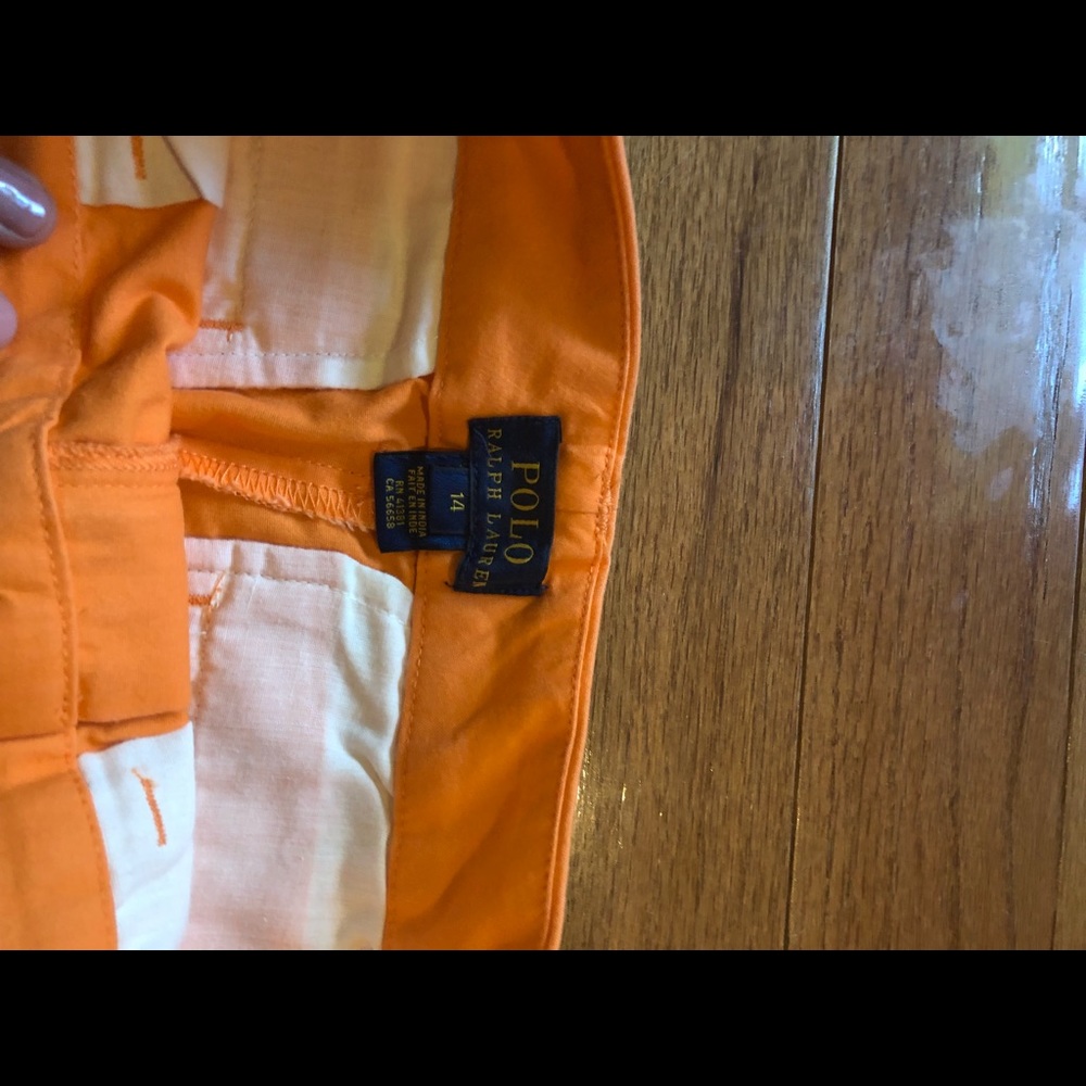 Orange boys pants